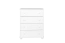 Kommode Kiefer massiv Vollholz Weiß Junco 144 – Abmessungen: 100 x 80 x 42 cm (H x B x T)