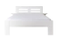 Moderne twijfelaar, comfortabel logeerbed massief beuken 114, wit, incl. lattenbodem, ligvlak 140 x 200 cm