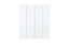Draaideurkast / kledingkast Minnea 07, kleur: wit - Afmetingen: 206 x 180 x 57 cm (H x B x D)