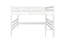 Hochbett 140 x 190 cm für Erwachsene "Easy Premium Line" K23/n, Buche Massivholz weiß lackiert, teilbar