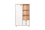 dressoir / ladekast 26, kleur: beuken / wit - 134 x 86 x 37 cm (h x b x d)
