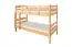 Stapelbed 90 x 190 cm voor volwassenen "Easy Premium Line" K17/n, massief beuken transparant gelakt, deelbaar