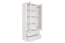 Witte massief grenen vitrinekast Junco 32, 195 x 84 x 42 cm, met 2 laden en 4 ruime vakken, hoogwaardige afwerking, functioneel ontwerp