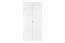 Drehtürenschrank / Kleiderschrank Minnea 04, Farbe: Weiß - Abmessungen: 206 x 100 x 57 cm (H x B x T)