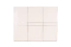Schuifdeurkast / kledingkast Siumu 09, kleur: beige / beige hoogglans - 224 x 272 x 61 cm (h x b x d)