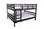 Stapelbed 140 x 200 cm "Easy Premium Line" K24/n, hoofdbord en voeteneind recht, massief beukenhout donker bruin gelakt, deelbaar