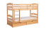 Stockbett für Erwachsene "Easy Premium Line" K19/n inkl. 2 Schubladen und 2 Abdeckblenden, Kopf- und Fußteil mit Löchern, Buche Vollholz massiv Natur - 90 x 200 cm (B x L), teilbar