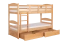 Stockbett für Erwachsene "Easy Premium Line" K21/n inkl. 2 Schubladen und 2 Abdeckblenden, Kopf- und Fußteil gerundet, Buche Vollholz massiv Natur - 90 x 200 cm (B x L), teilbar