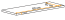 Fardalen 44 wandplank, kleur: Wotan eik - Afmetingen: 1,8 x 60 x 20 cm (H x B x D)