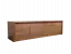 Lowboard Selun 12, kleur: eiken donkerbruin - 48 x 170 x 43 cm (h x b x d)