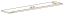 Wandplank Fardalen 37, kleur: wit - Afmetingen: 1,8 x 120 x 20 cm (H x B x D)