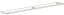 Wandplank Fardalen 34, kleur: zwart - Afmetingen: 1,8 x 180 x 20 cm (H x B x D)