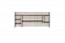 Jeugdkamer / tienerkamer - hangplank / wandrek Aalst 11, kleur: eiken / crème / zwart - afmetingen: 55 x 125 x 24 cm (h x b x d)