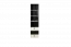 kinderkamer / tienerkamer - Kast Aalst 06, kleur: eiken / crème / zwart - Afmetingen: 190 x 45 x 40 cm (H x B x D)