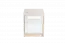Jeugdkamer / tienerkamer - Nachtkastje Greeley 13, kleur: beuken / wit / lichtgrijs - Afmetingen: 48 x 40 x 40 cm (H x B x D), met 2 laden