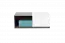 Tienerkamer / jongerenkamer-TV-onderkast Ohey 08, kleur: grijs / wit / blauw - afmetingen: 45 x 120 x 50 cm (H x B x D)