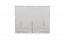 draaideurkast / kleerkast met lijsten Siumu 34 , kleur: Wit / Wit hoogglans - 226 x 277 x 60 cm (H x B x D)