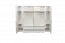 Draaideurkast / kleerkast met lijsten Siumu 35 , kleur: Wit / Wit hoogglans - 226 x 277 x 60 cm (H x B x D)