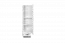 Kinderkamer - kast Frank 05, kleur: wit / grijs - 189 x 45 x 40 cm (H x B x D)