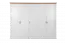 Draaideurkast / kleerkast Lotofaga 17, kleur: wit / walnoten - 227 x 291 x 59 cm (H x B x D)