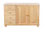 dressoir / ladekast massief grenen natuur Junco 172 - afmetingen 78 x 121 x 42 cm