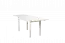 Uitschuifbare tafel massief wit grenen gelakt Junco 236E (hoekig) - afmeting 75 x 140 / 210 cm