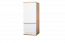 Jeugdkamer / tienerkamer - draaideurkast / kleerkast Alard 01, kleur: eiken / wit - afmetingen: 195 x 80 x 52 cm (H x B x D)