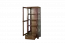 Vitrine Sardona 10, kleur: bruin eiken - 186 x 70 x 44 cm (h x b x d)