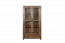 Vitrine Sardona 09, kleur: bruin eiken - 186 x 100 x 44 cm (h x b x d)