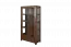 Vitrine Sardona 09, kleur: bruin eiken - 186 x 100 x 44 cm (h x b x d)