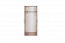 Draaideurkast / kledingkast Sidonia 05, kleur: eiken bruin - 200 x 82 x 53 cm (h x b x d)