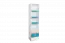 Jeugdkamer / tienerkamer - Kast Aalst 20, kleur: eiken / wit / blauw - Afmetingen: 190 x 45 x 40 cm (H x B x D)
