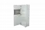 Vitrine Garim 18, kleur: wit hoogglans - 161 x 60 x 40 cm (h x b x d)