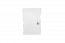Nachtkastje Jabron 09, massief grenen, wit gelakt - 63 x 50 x 35 cm (H x B x D)