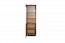 Vitrine kast Trevalli 2, kleur: eiken / zwart - Afmetingen: 194 x 60 x 40 cm (H x B x D)