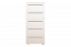 dressoir / ladekast Siumu 17, kleur: beige / beige hoogglans - 135 x 60 x 45 cm (h x b x d)