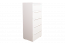 dressoir / ladekast Siumu 17, kleur: beige / beige hoogglans - 135 x 60 x 45 cm (h x b x d)