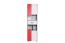 Jeugdkamer / tienerkamer - kledingkast Klemens 03, kleur: roze / wit / grijs - Afmetingen: 190 x 50 x 38 cm (H x B x D)