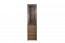 Vitrine Selun 10, kleur: eiken donkerbruin - 197 x 50 x 43 cm (h x b x d)