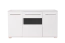 dressoir / ladekast Garim 3, kleur: wit hoogglans - 85 x 150 x 45 cm (h x b x d)
