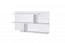 Tienerkamer / jongerenkamer - wandrek / hangplank Alard 12, kleur: wit - afmetingen: 60 x 110 x 20 cm (h x b x d)