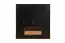 Draaideurkast / kleerkast "Andenne" 02, zwart / walnoten - Afmetingen: 215 x 210 x 60 cm (H x B x D)