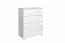 dressoir / ladekast massief grenen, wit Junco 144 - Afmetingen: 100 x 80 x 42 cm (H x B x D)