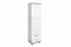 Jeugdkamer / tienerkamer - draaideurkast / kleerkast Hermann 04, kleur: wit gebleekt / notenkleur, deels massief - 181 x 49 x 40 cm (H x B x D)