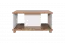 Jeugdkamer / tienerkamer - Salontafel Hermann 11, kleur: wit gebleekt / kleur walnotenhout, effen - 110 x 70 x 56 cm (B x D x H)