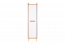 Caranx 2 kolommenkast, kleur: wit / eiken / antraciet - Afmetingen: 195 x 47 x 55 cm (H x B x D)