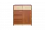 Ladekast / lowboard kastPasuruan 07, kleur: Walnoot / Esdoorn - Afmetingen: 95 x 85 x 37 cm (H x B x D)