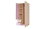 Jeugdkamer / tienerkamer - Draaideurkast / kledingkast Dennis 01, kleur: essenhout paars - Afmetingen: 188 x 80 x 52 cm (H x B x D)