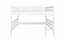 Hoogslaper / twijfelaar 140 x 190 cm voor volwassenen "Easy Premium Line" K23/n, massief beukenhout wit gelakt, deelbaar