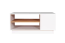 Salontafel Gremda 04, kleur: eik / wit - 100 x 60 x 46 cm (B x D x H)